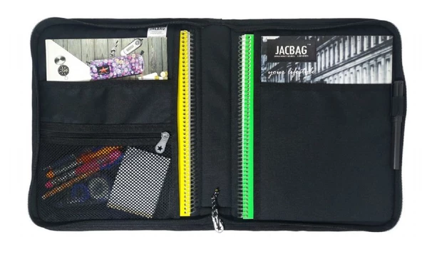 Jacbag Lacivert A4 Organizer Fermuarlı Dosya ve Evrak Çantası (Erkek) - 4