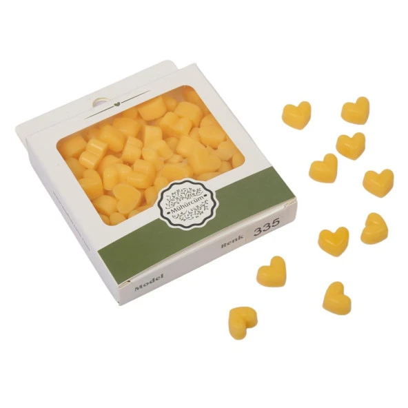 Mühür Mumu Eritme Kalp Boncuk Paket Model No: 335 DURYAN SARISI ürün görseli