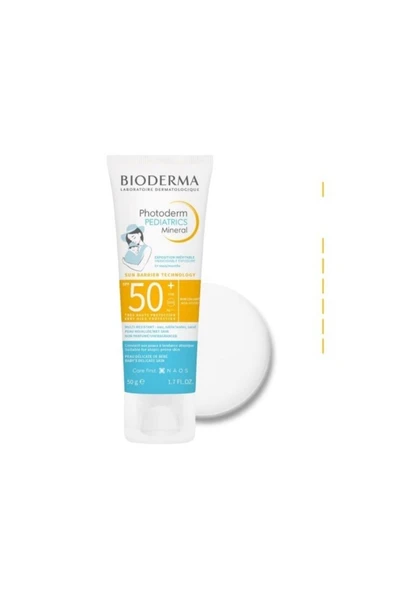 Bioderma Photoderm Pediatrics Mineral SPF50+ Yenidoğan Bebek, Çocuk Güneş Kremi Çok Yüksek Koruma 50 gr