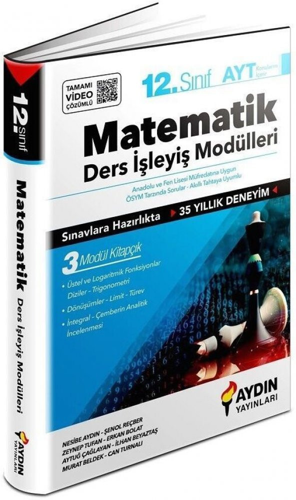 Aydın Yayınları AYT 12. Sınıf Matematik Ders İşleyiş Modülleri - 2