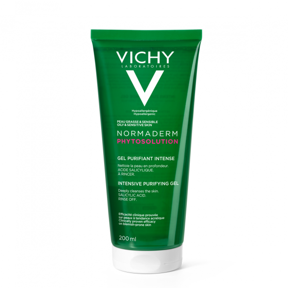 Vichy Normaderm Yağlı Ciltler için Yüz Temizleme Jeli 200 ml