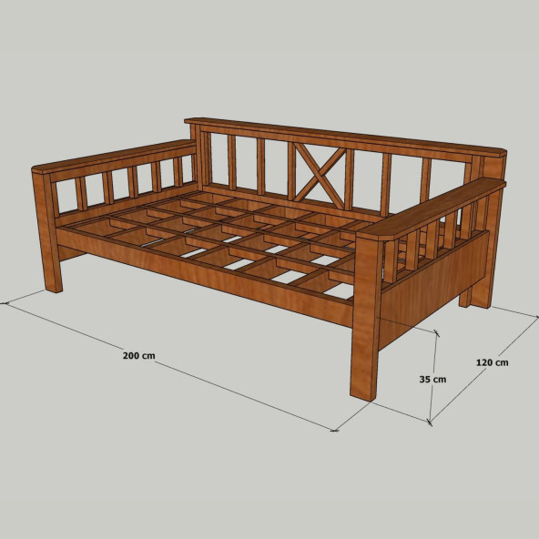 MANDU Ahşap Bahçe Sediri (Bahçe yatağı) - 4
