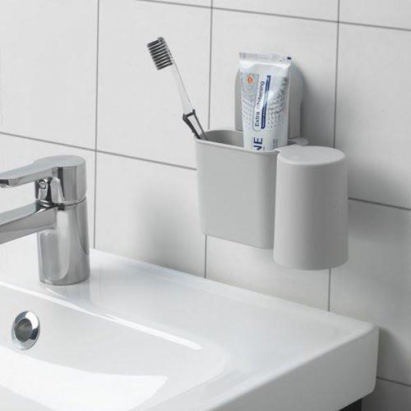 Vanztuzlu Diş Fırçalık, 16 cm MeridyenDukkan Pratik Banyo Dekorasyon Ürünleri - Resim 6