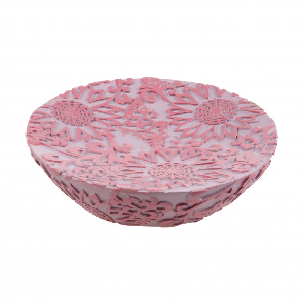 BA-0125PKC SABUNLUK PEMBE ÖRGÜ MODEL POLİRESİN 13x13x2cm - Resim 2
