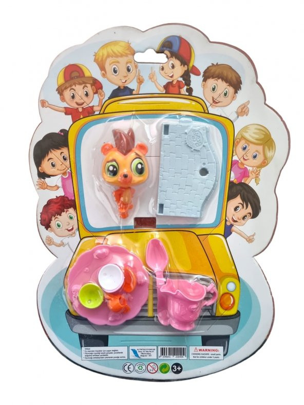 1 adet Miniş Set - Çay Setli Standlı Minişler - 2