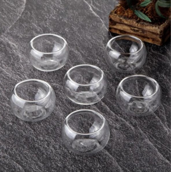 Tohana 6 lı Çift Cidarlı Mini Sosluk Drajelik Lokumluk 75136