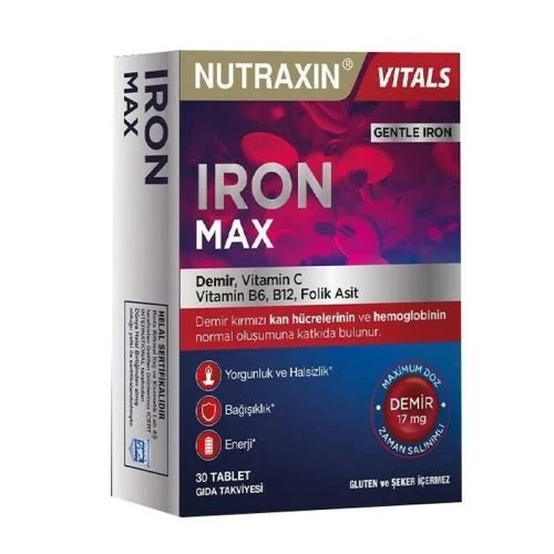 Nutraxin Iron MAX 17 MG 30 Tablet
