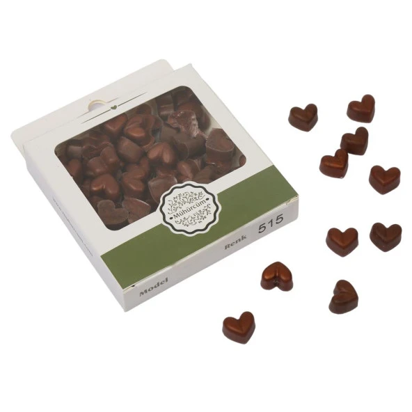 Mühür Mumu Eritme Kalp Boncuk Paket Model No: 515 BRONZ