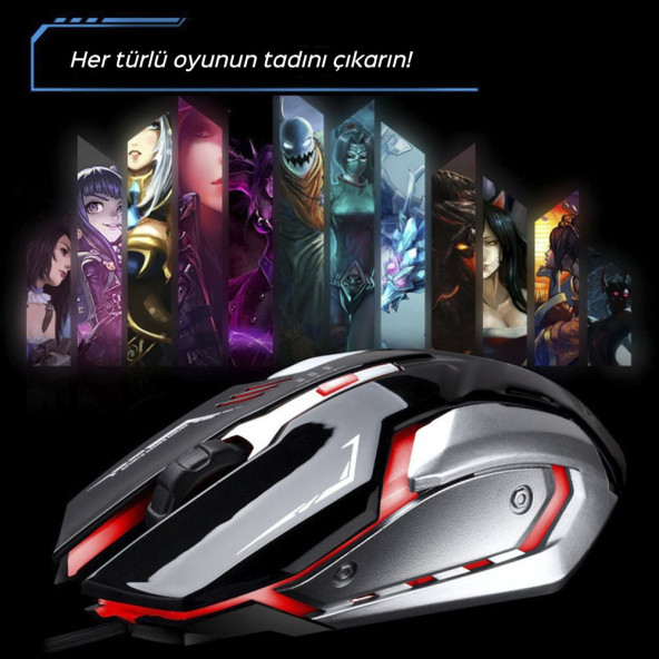 GAMİNG MOUSE M2 RGB IŞIKLI OPTİK OYUNCU FARESİ - GAMİNG MOUSE - 2