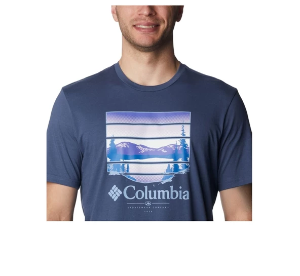 Columbia Csc M Colorful Vista SS Tee Erkek Tişört CS0304-480 - Resim 4