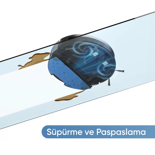 katya Z Akıllı Robot Süpürge Mop Özellikli - 3