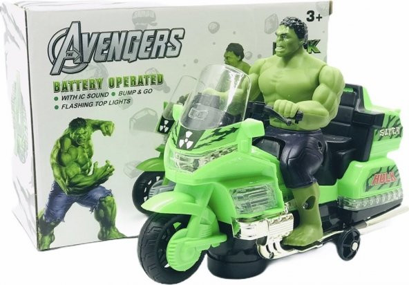 Avengers Motorlu Oyuncak Hulk Işıklı ve Sesli