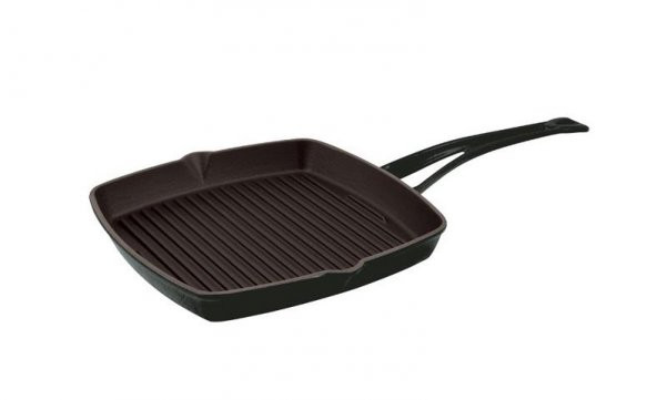 Lava Metal Saplı 26X26 Cm Demir Döküm Kare Izgara Tavası