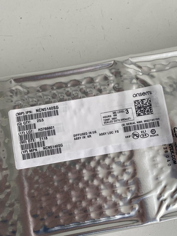 Onsemi NCN5140SG Wall Switch Anahtar 250 Adet - 3