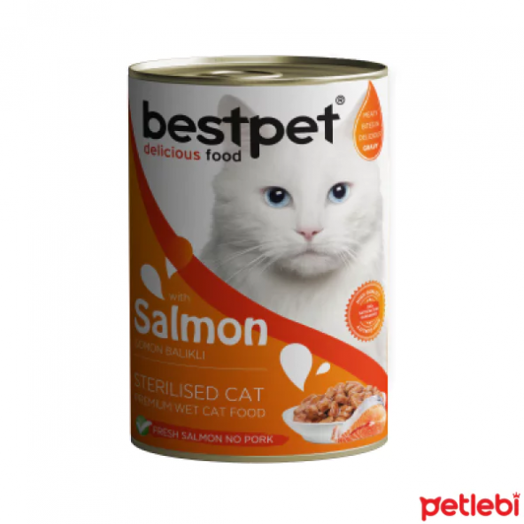 Bestpet Somonlu Kısırlaştırılmış Yetişkin Kedi Konservesi 400 g