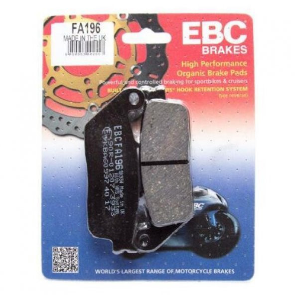Ebc Fa196 2004-2008 Honda CB 500 F (ABS siz) Uyumlu Ön Fren Balatası Organik Balata - 2