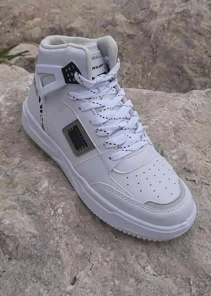 Dunlop 2238-2243 Beyaz, Fuspetli Ortapedik Boğazlı  Basket Spor Ayakkabı - 6