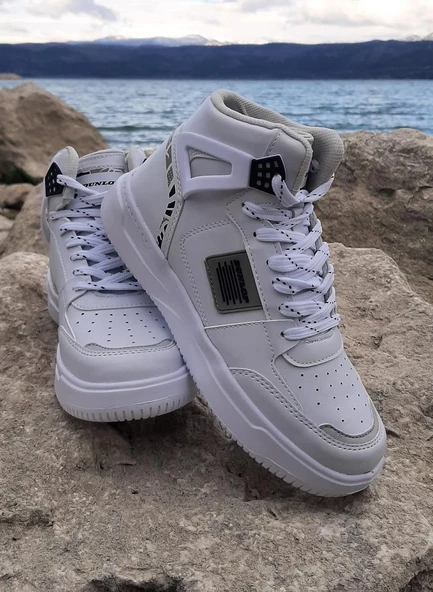 Dunlop 2238-2243 Beyaz, Fuspetli Ortapedik Boğazlı  Basket Spor Ayakkabı - 5