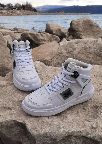 Dunlop 2238-2243 Beyaz, Fuspetli Ortapedik Boğazlı  Basket Spor Ayakkabı - 3