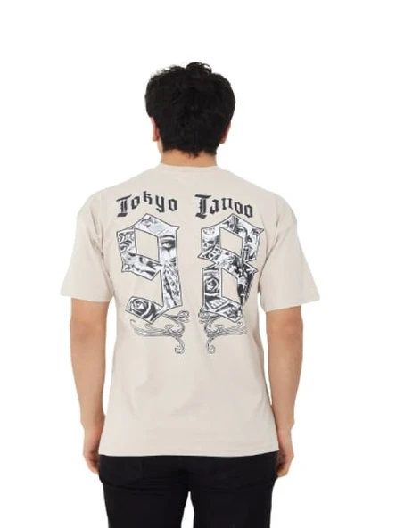 High West Erkek Oversize Sıfır Yaka Kısa Kol T-shirt H00009 - 4