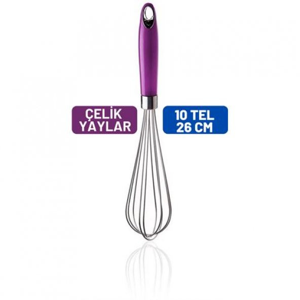TransForMacion 6 Adet Navello  Metal Çırpıcı 10 Tel 26 Cm