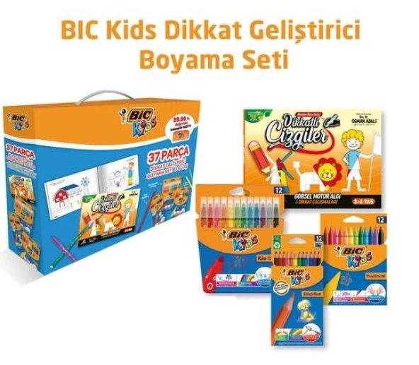 Bic Dikkat Geliştirici Boyama Seti 37 Parça