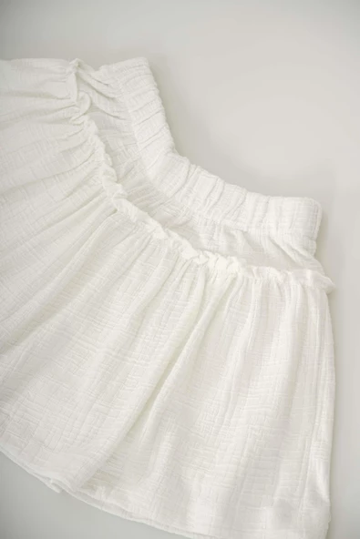 KIZ ÇOCUK DÜZ RENK VE DESENLİ PAMUK ŞORT ETEK - 2