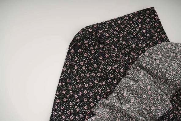 KIZ ÇOCUK DÜZ RENK VE DESENLİ PAMUK ŞORT ETEK - 12