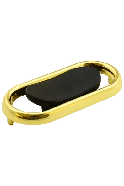 Küçük Trend Düğme Mobilya Mutfak Çekmece Dolap Dolabı Kulpu Kulbu Plastik Mat Siyah Gold Kulp 32 Mm - 5
