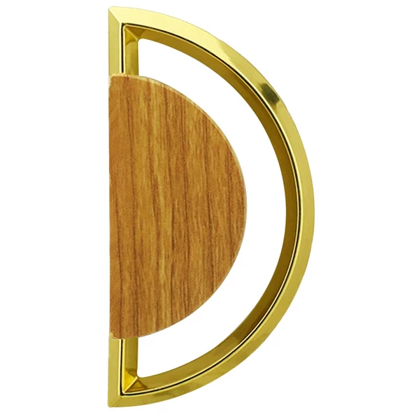 Regnum Kulp Mobilya Mutfak Çekmece Dolap Dolabı Kapak Kulpu Kulpları Kulbu Plastik Ceviz Gold - Resim 6