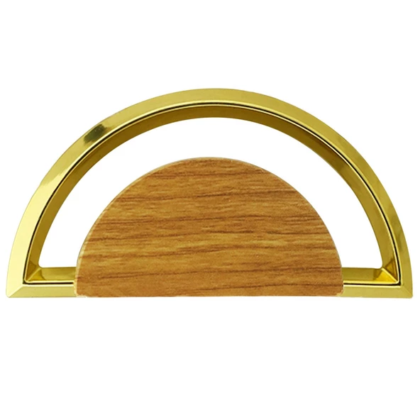 Regnum Kulp Mobilya Mutfak Çekmece Dolap Dolabı Kapak Kulpu Kulpları Kulbu Plastik Ceviz Gold - Resim 4