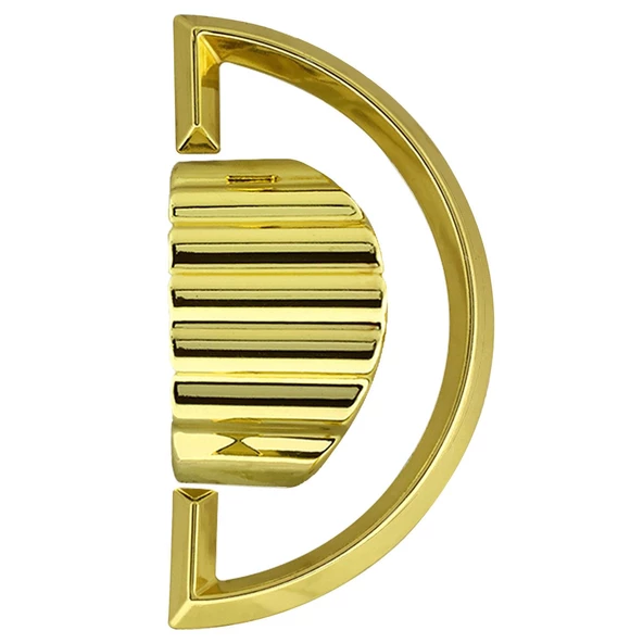 Regnum Desenli Kulp Mobilya Mutfak Çekmece Dolap Dolabı Kapak Kulpu Kulpları Kulbu Plastik Gold - Resim 7