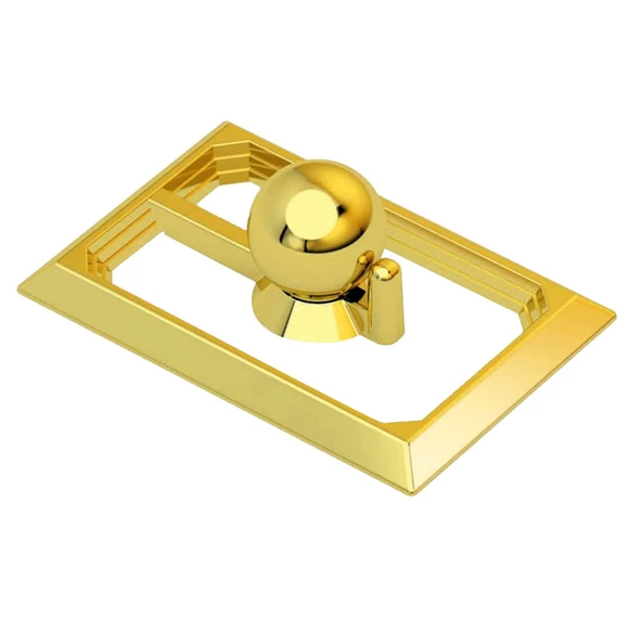 Veyron Küre Kulp Mobilya Mutfak Çekmece Dolap Dolabı Kapak Kulpu Kulpları Kulbu Plastik Gold - 6