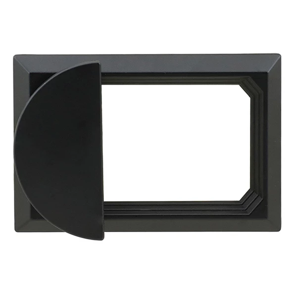 Veyron Dörtgen Kulp Mobilya Mutfak Çekmece Dolap Dolabı Kapak Kulpu Kulpları Kulbu Plastik Mat Siyah - Resim 5