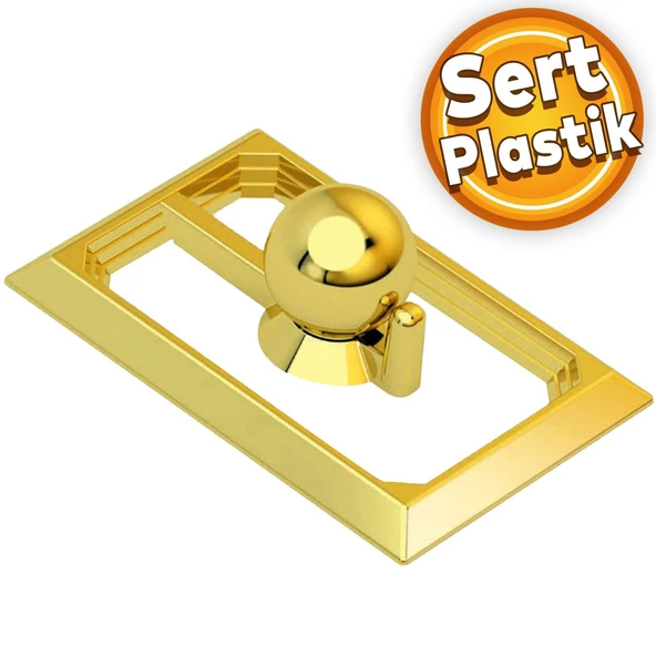 Veyron Küre Kulp Mobilya Mutfak Çekmece Dolap Dolabı Kapak Kulpu Kulpları Kulbu Plastik Gold