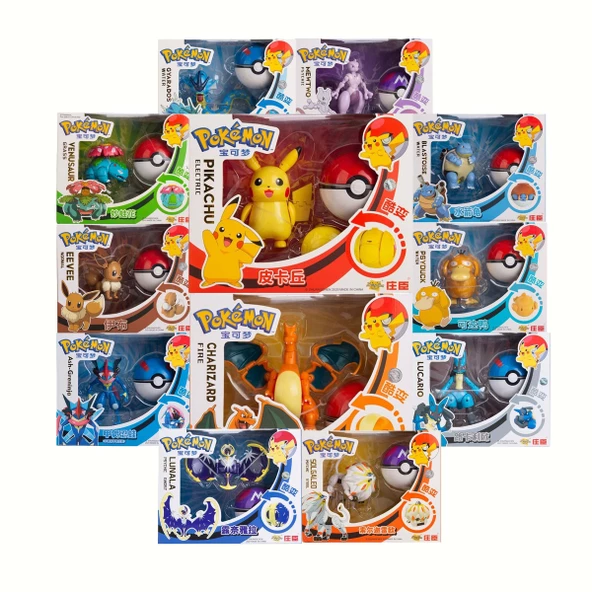 Pokemon Orijinal Lisanslı Elf Topu 12'li Süper Set