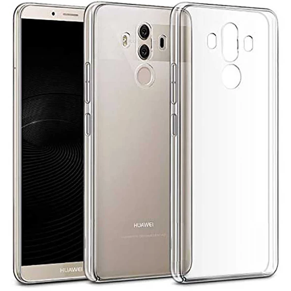 Huawei Mate 9 Kılıf Şeffaf Silikon Hibrit Case Kapak