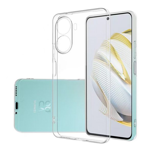Huawei Nova 10 SE Kılıf Şeffaf Silikon Hibrit Case Kapak