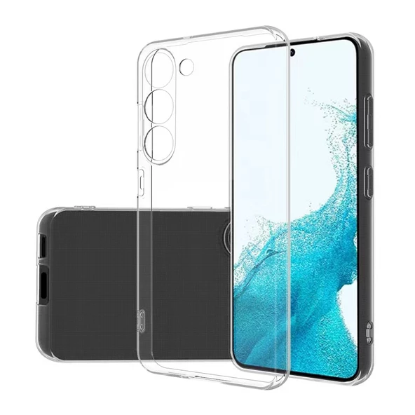 Samsung Galaxy A34 Kılıf Şeffaf Silikon Hibrit Case Kapak