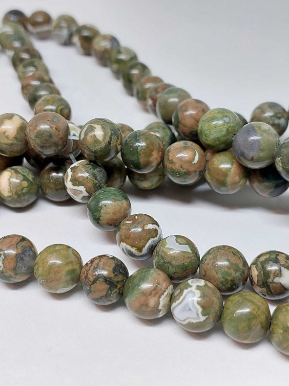 Riyolit (Rhyolite) Taşı Dizi 10mm ürün görseli