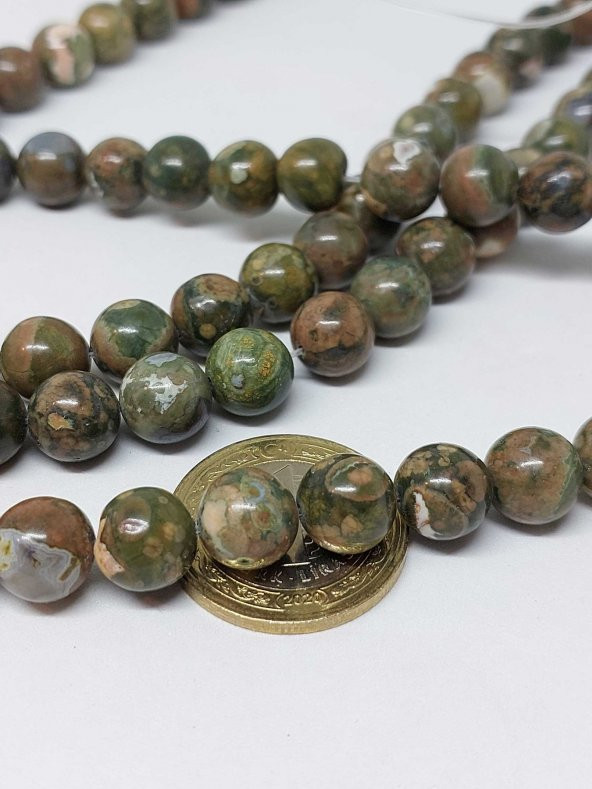 Riyolit (Rhyolite) Taşı Dizi 10mm - Resim 2