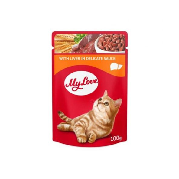 My Love Sos İçinde Ciğerli Pouch Kedi Maması 100 Gr