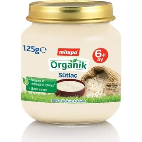 Milupa Organik Sütlaç Kavanoz Maması 125gr