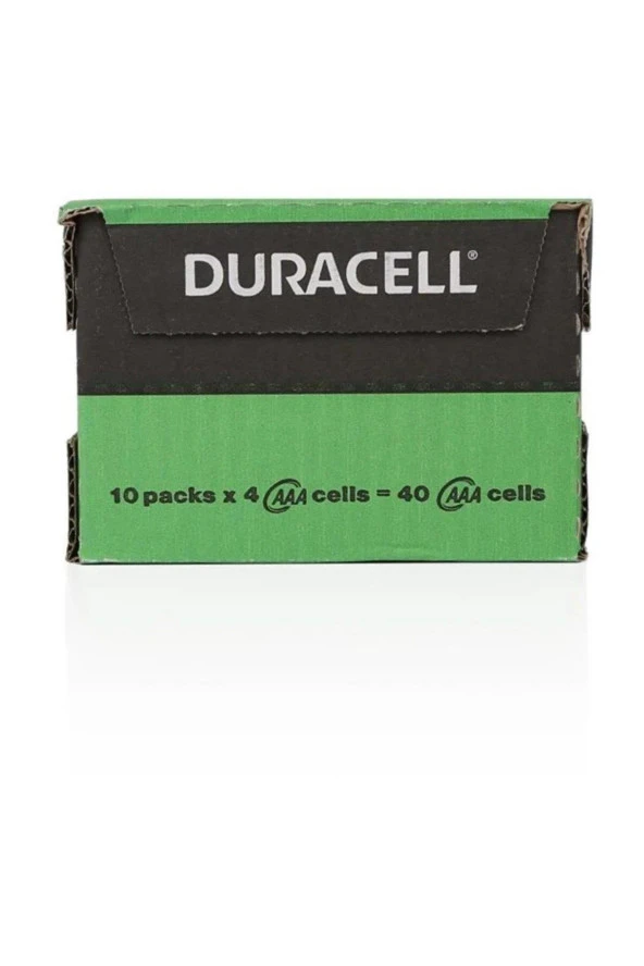 Duracell Alkalin İnce Kalem Pil (AAA) 4 LÜ Kartela (10 Adet) - 2