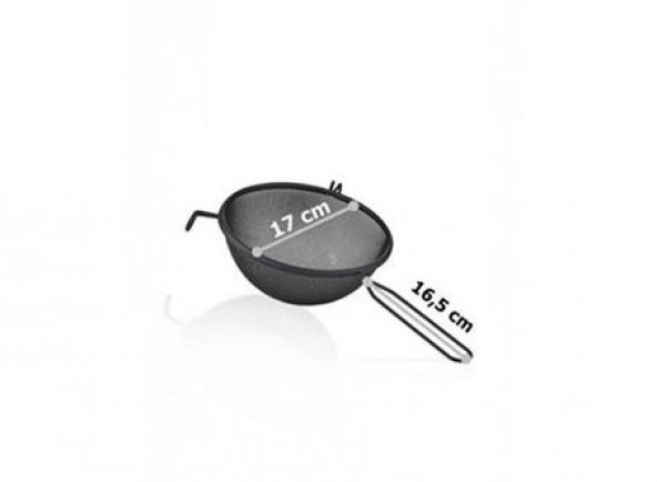 Kosova 5488 Black Serisi Paslanmaz Süzgeç 17 Cm - 2