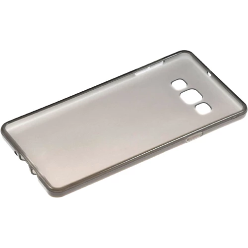 Samsung Galaxy A8 (A800) Kılıf Soft Silikon Şeffaf-Siyah Arka Kapak - 3