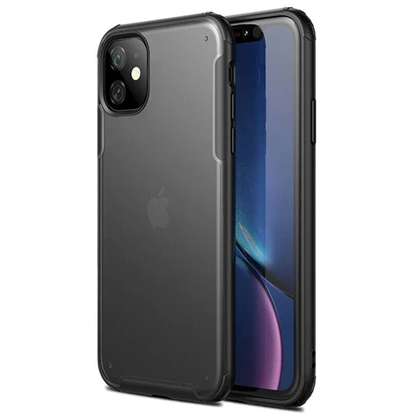 Smcase iPhone 11 Kılıf Vonk Hibrit Silikon  Tam Kapatan Ekran Koruyucu ürün görseli