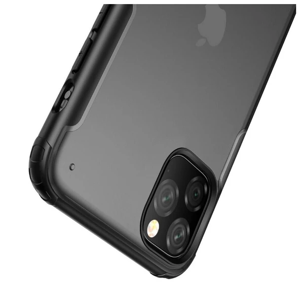 Smcase iPhone 11 Kılıf Vonk Hibrit Silikon  Tam Kapatan Ekran Koruyucu - Resim 4