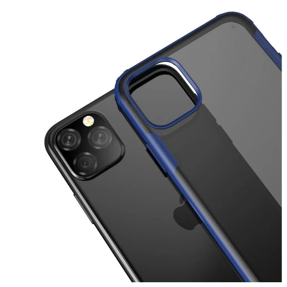 Smcase iPhone 11 Kılıf Vonk Hibrit Silikon  Tam Kapatan Ekran Koruyucu - Resim 3
