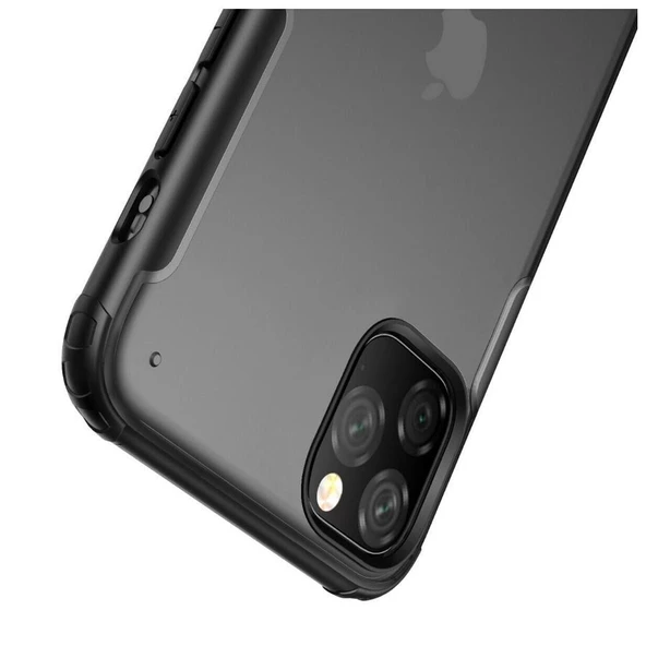 Smcase iPhone 11 Kılıf Vonk Hibrit Silikon  Tam Kapatan Ekran Koruyucu - Resim 12